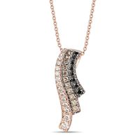 Le Vian® Chocolate Diamonds® 0.64 CT. T.W. Diamond Pendant in 14K Strawberry Gold™|Peoples Jewellers