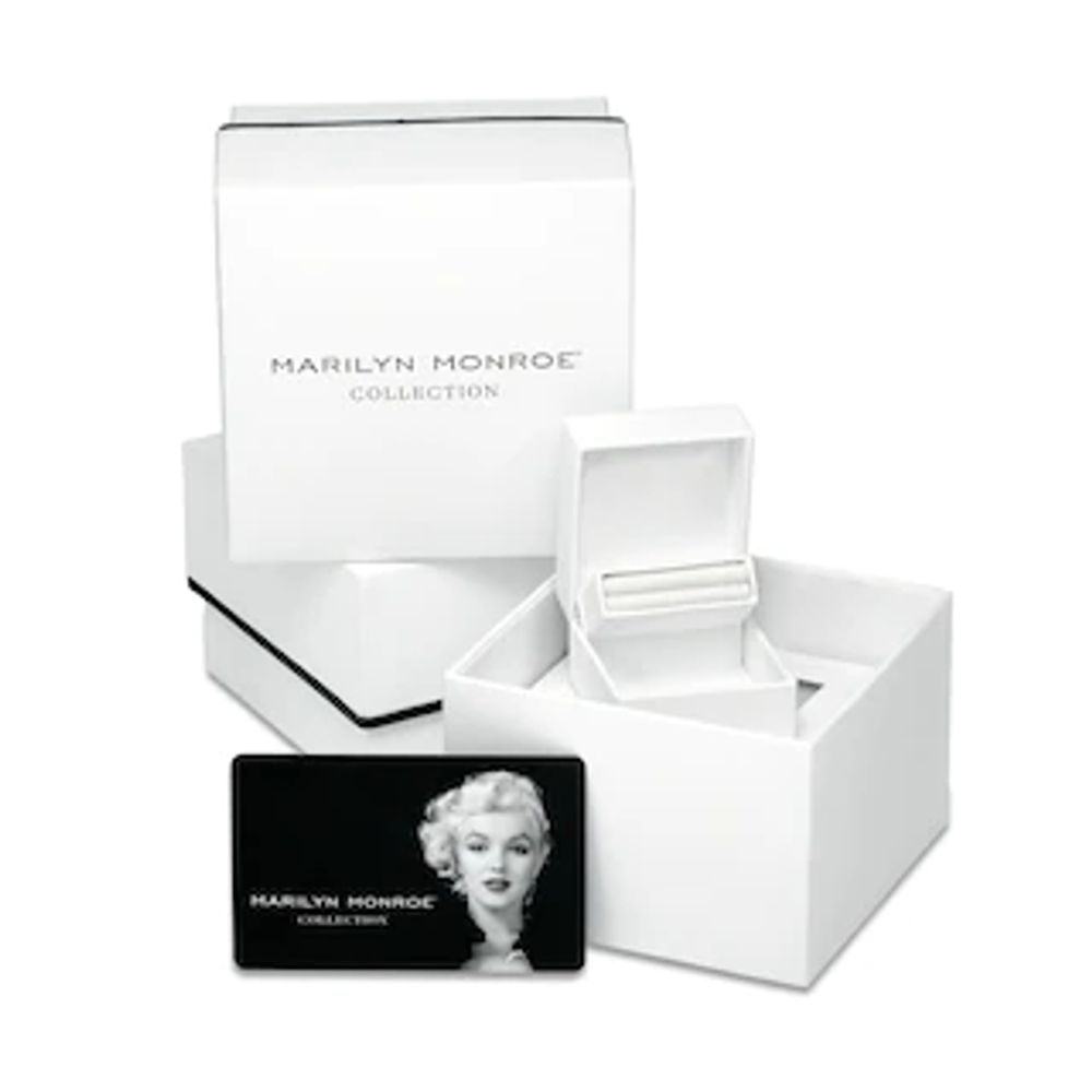 Marilyn Monroe™ Collection 0.95 CT. T.W. Diamond Hexagonal Frame Art Deco Engagement Ring in 14K White Gold|Peoples Jewellers