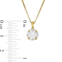 1.00 CT. T.W. Certified Canadian Diamond Frame Pendant in 14K Gold (I/I2)|Peoples Jewellers