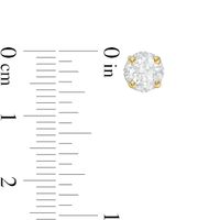 CT. T.W. Certified Canadian Diamond Frame Stud Earrings in 14K Gold (I/I2)|Peoples Jewellers