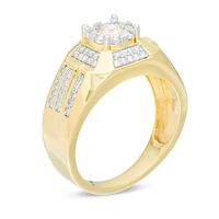 Men's 0.69 CT. T.W. Diamond Cross Ring in 10K Gold|Peoples Jewellers