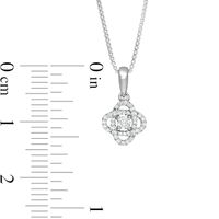 Centre of Me 0.10 CT. T.W. Diamond Orbit Pendant in 10K White Gold|Peoples Jewellers