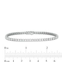 4.95 CT. T.W. Certified Lab-Created Diamond Tennis Bracelet in 14K White Gold (F/SI2) - 7.25"|Peoples Jewellers