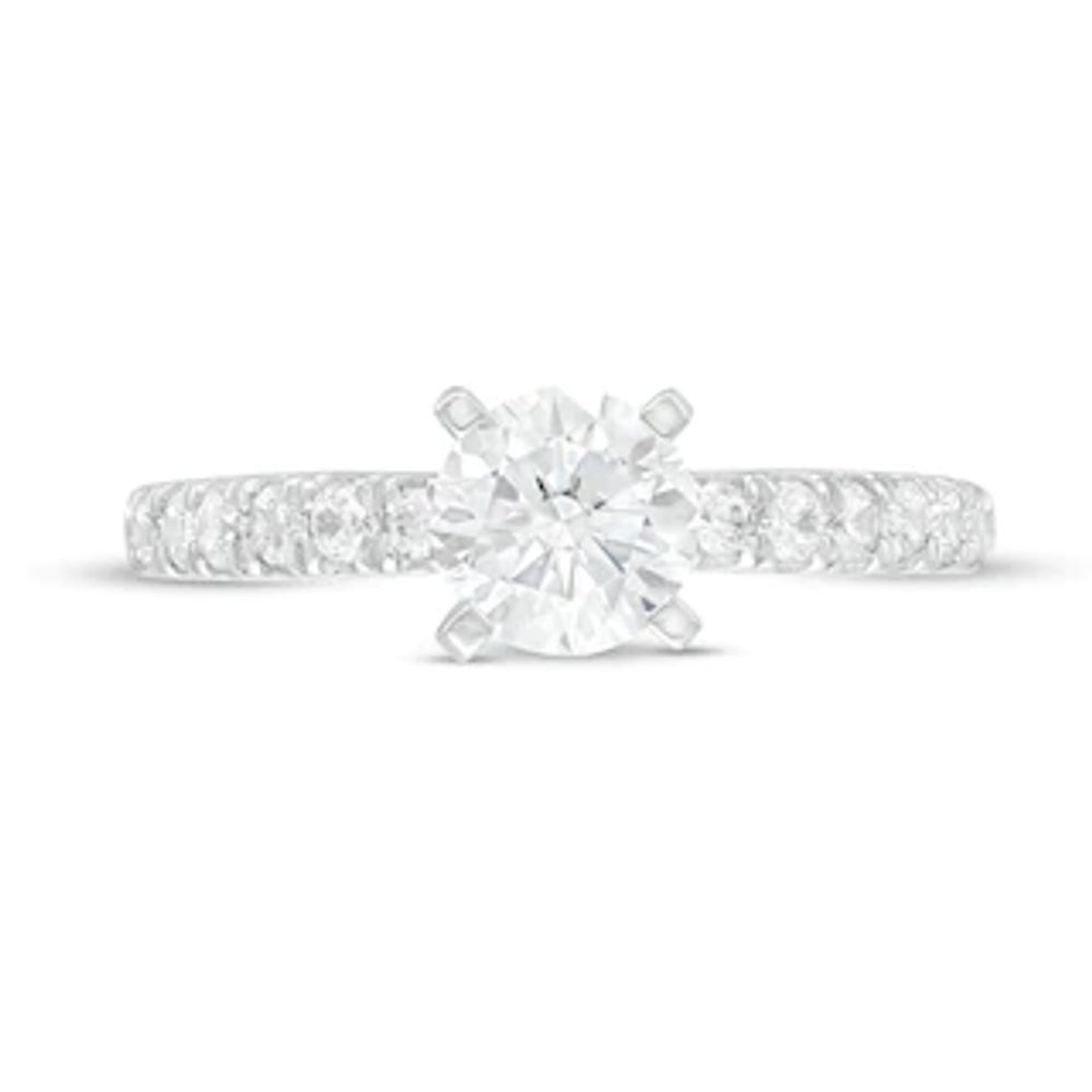 1.40 CT. T.W. Certified Lab-Created Diamond Engagement Ring in 14K White Gold (F/SI2)|Peoples Jewellers