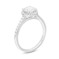 1.25 CT. T.W. Certified Lab-Created Diamond Frame Engagement Ring in 14K White Gold (F/SI2)|Peoples Jewellers