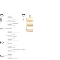 5.0mm Huggie Hoop Earrings in 14K Gold|Peoples Jewellers