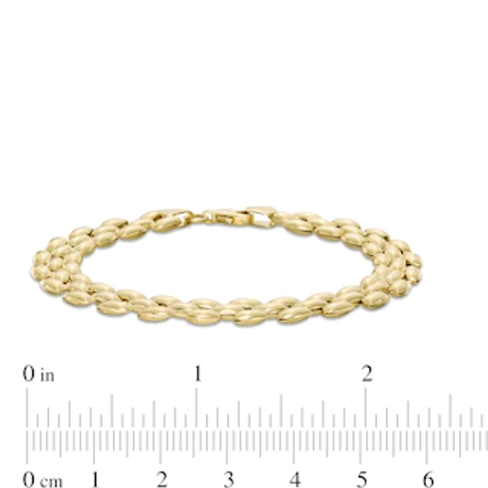 8.05mm Panther Link Chain Bracelet in 10K Gold - 7.25"|Peoples Jewellers