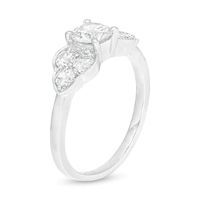 0.95 CT. T.W. Diamond Tri-Sides Engagement Ring in 10K Gold|Peoples Jewellers