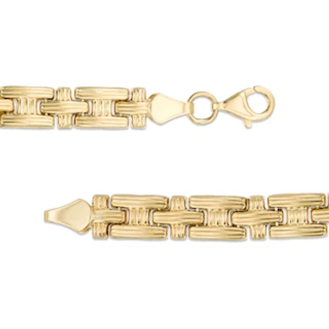 Stampato Necklace in 10K Tri-Tone Gold - 17