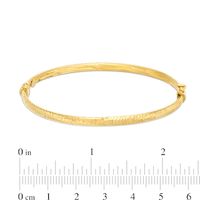 4.0mm Diamond-Cut Bangle in 14K Gold|Peoples Jewellers