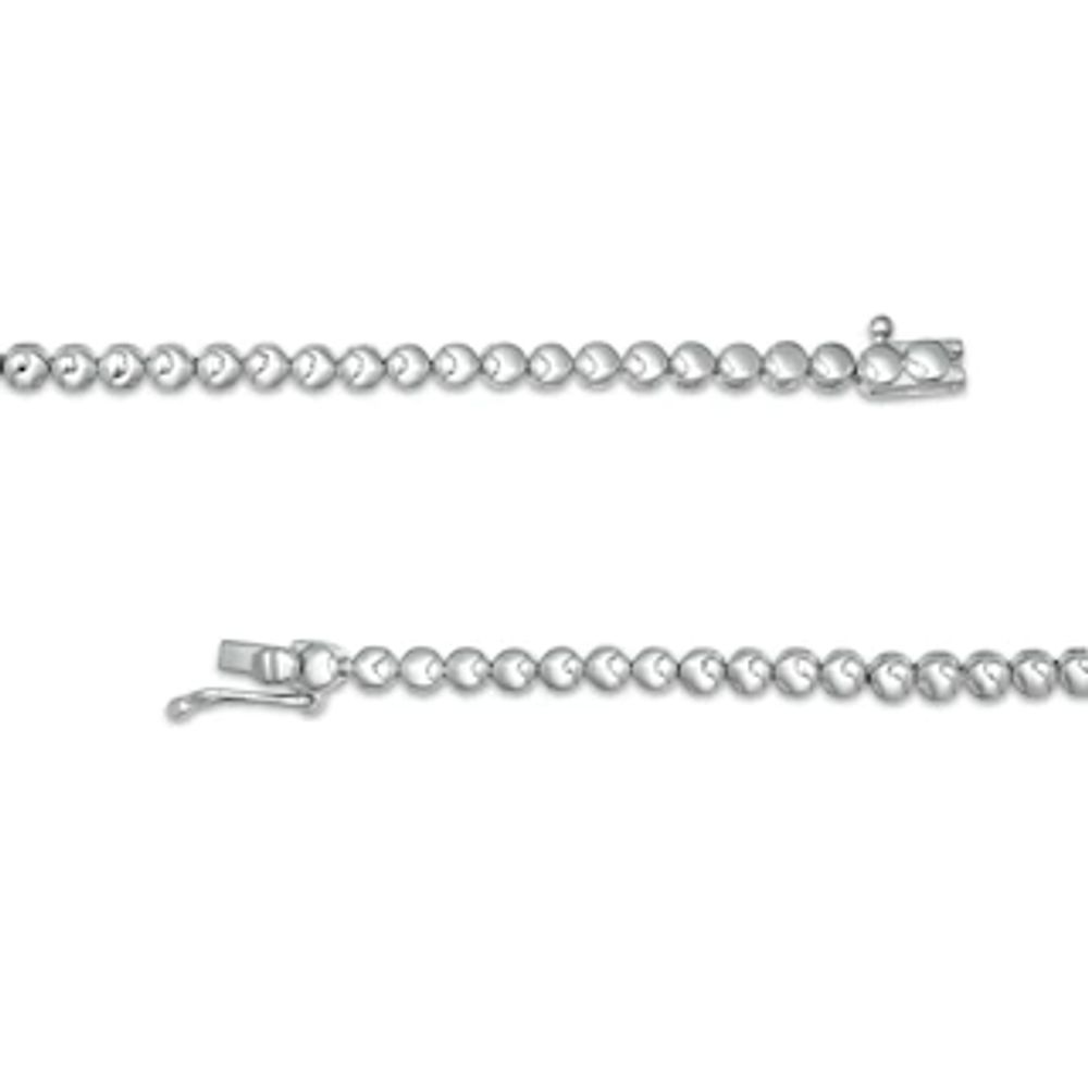 CT. T.W. Diamond Graduated Tennis Necklace in 10K White Gold