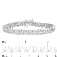 1.00 CT. T.W. Diamond Triple-Row Tennis Bracelet in Sterling Silver|Peoples Jewellers