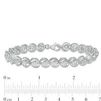 0.50 CT. T.W. Composite Diamond Tennis Bracelet in Sterling Silver - 7.25"|Peoples Jewellers