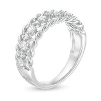 0.37 CT. T.W. Diamond Rope Edge Anniversary Band in 10K Gold|Peoples Jewellers