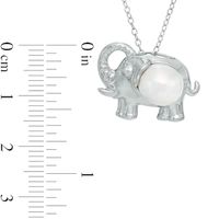 Baroque Freshwater Cultured Pearl Elephant Pendant in Sterling Silver|Peoples Jewellers