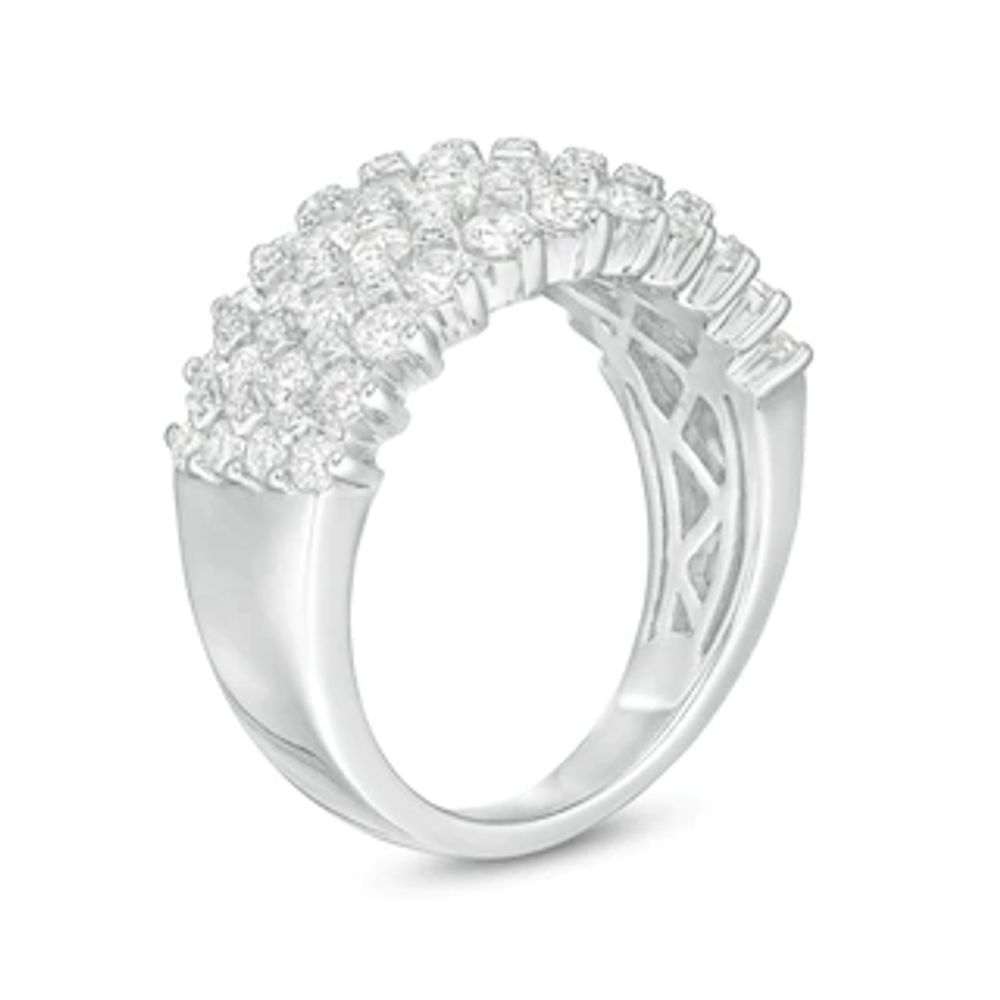 2.00 CT. T.W. Diamond Multi-Row Anniversary Band in 10K White Gold|Peoples Jewellers