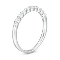 0.30 CT. T.W. Diamond Nine Stone Twist Anniversary Band in 10K White Gold|Peoples Jewellers