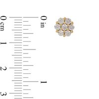 0.29 CT. T.W. Composite Diamond Flower Stud Earrings in 10K Gold|Peoples Jewellers