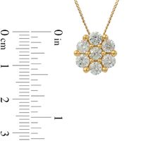 0.45 CT. T.W. Composite Diamond Flower Pendant in 10K Gold|Peoples Jewellers