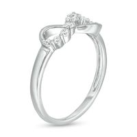 0.18 CT. T.W. Diamond Sideways Infinity Ring in 10K Gold|Peoples Jewellers