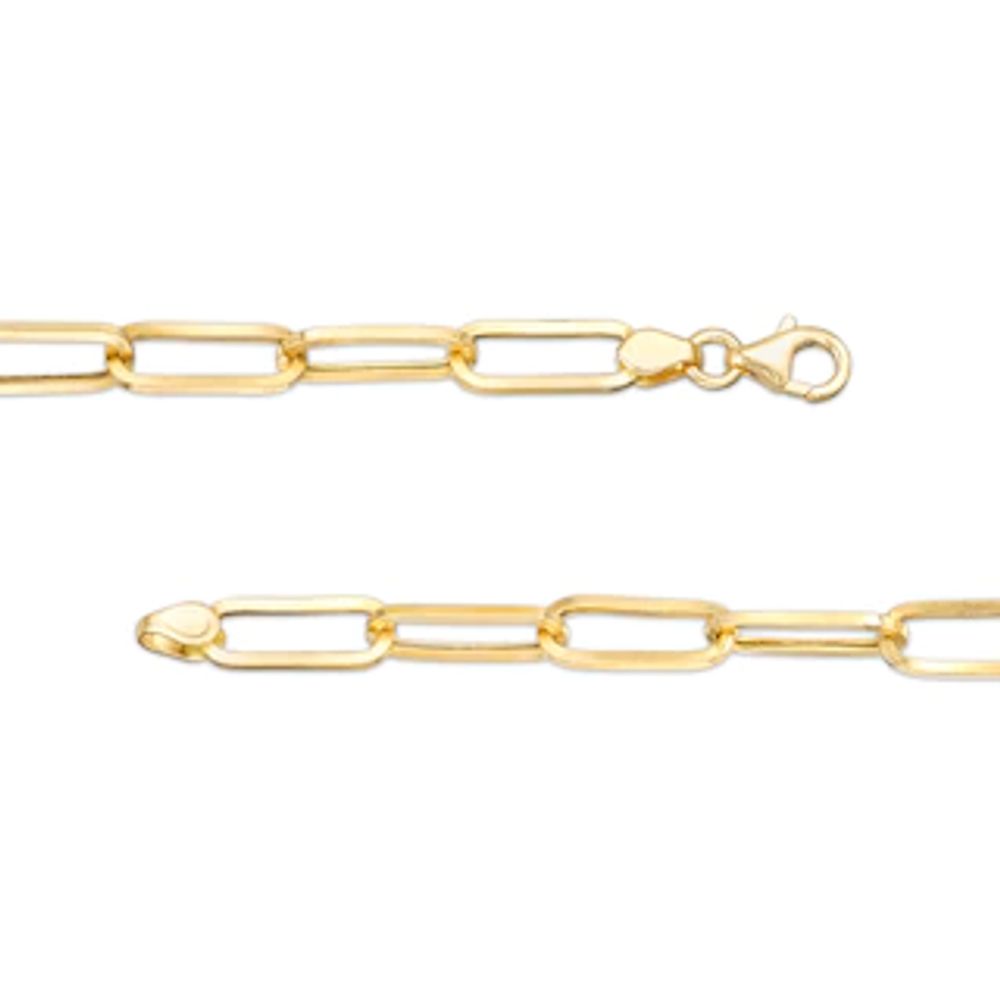 5.5mm Oval Link Chain Necklace in Hollow 10K Gold - 18"|Peoples Jewellers