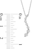 0.33 CT. T.W. Journey Diamond Pendant in 10K White Gold|Peoples Jewellers
