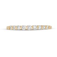 0.30 CT. T.W. Diamond Nine Stone Anniversary Band in 10K Gold|Peoples Jewellers