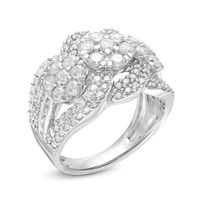 1.95 CT. T.W. Composite Diamond Trio Ring in 10K Gold|Peoples Jewellers
