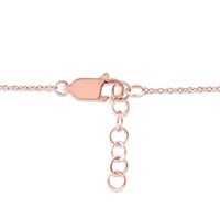 Ruby and Diamond Accent Alternating Bar Bracelet in 10K Rose Gold - 7.25"|Peoples Jewellers