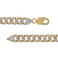 Men's 6.00 CT. T.W. Diamond Cuban Link Chain Necklace in 10K Gold - 22"|Peoples Jewellers