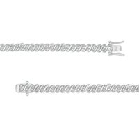 1.98 CT. T.W. Diamond Duos Cascading Tennis-Style Necklace in Sterling Silver - 24"|Peoples Jewellers