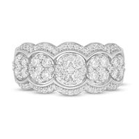 0.95 CT. T.W. Composite Diamond Scallop Edge Ring in 10K Gold|Peoples Jewellers