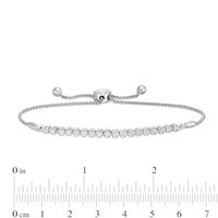 0.45 CT. T.W. Diamond Bolo Bracelet in Sterling Silver - 9.5"|Peoples Jewellers