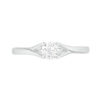 0.37 CT. T.W. Diamond Solitaire Split Shank Engagement Ring in 10K Gold (J/I3)|Peoples Jewellers