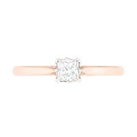 0.45 CT. T.W. Princess-Cut Diamond Solitaire Engagement Ring in 10K Rose Gold (J/I3)|Peoples Jewellers