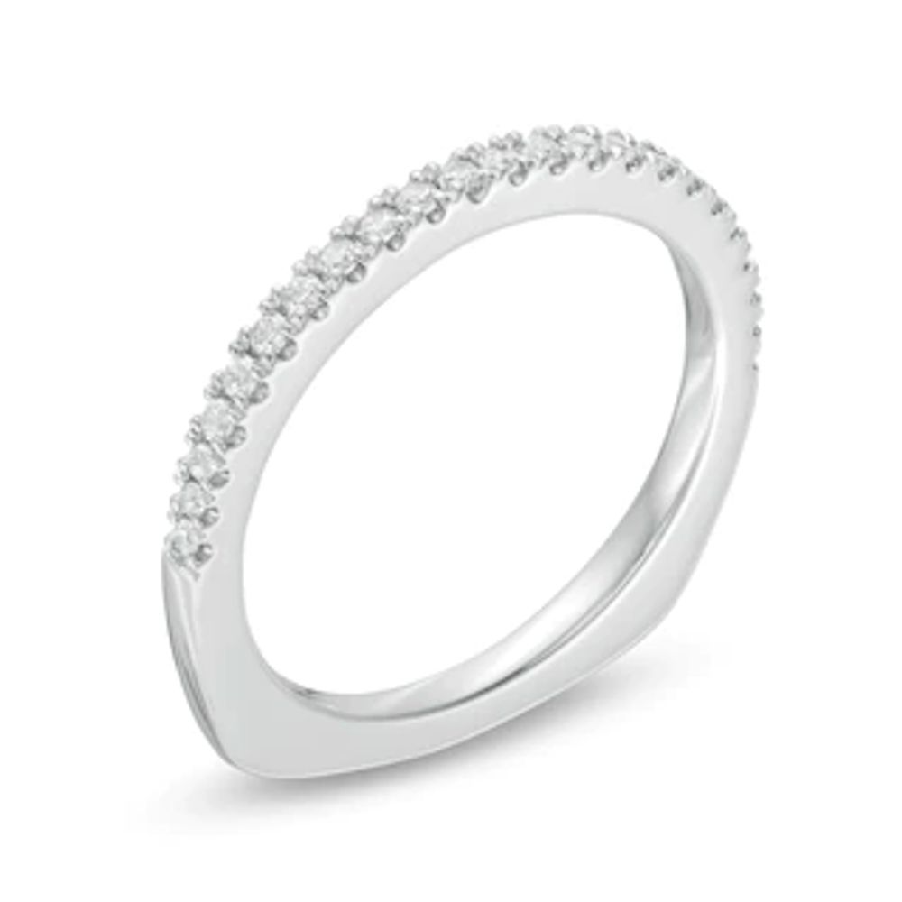 Kleinfeld® 0.18 CT. T.W. Diamond Wedding Band in 14K White Gold|Peoples Jewellers