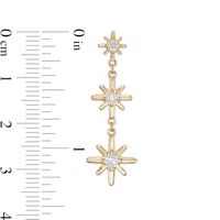 0.50 CT. T.W. Certified Canadian Diamond True North Triple Drop Earrings in 10K Gold - 20" (I/I2)|Peoples Jewellers