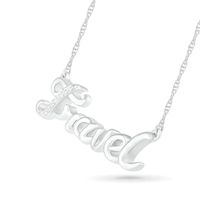 Diamond Accent "Travel" Necklace in Sterling Silver|Peoples Jewellers