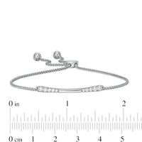 0.30 CT. T.W. Journey Diamond Bolo Bracelet in 10K White Gold - 9.0"|Peoples Jewellers