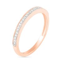 0.29 CT. T.W. Marquise Diamond Frame Vintage-Style Bridal Set in 10K Rose Gold|Peoples Jewellers