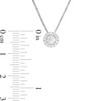 CT. T.W. Diamond Frame Pendant in 10K White Gold|Peoples Jewellers