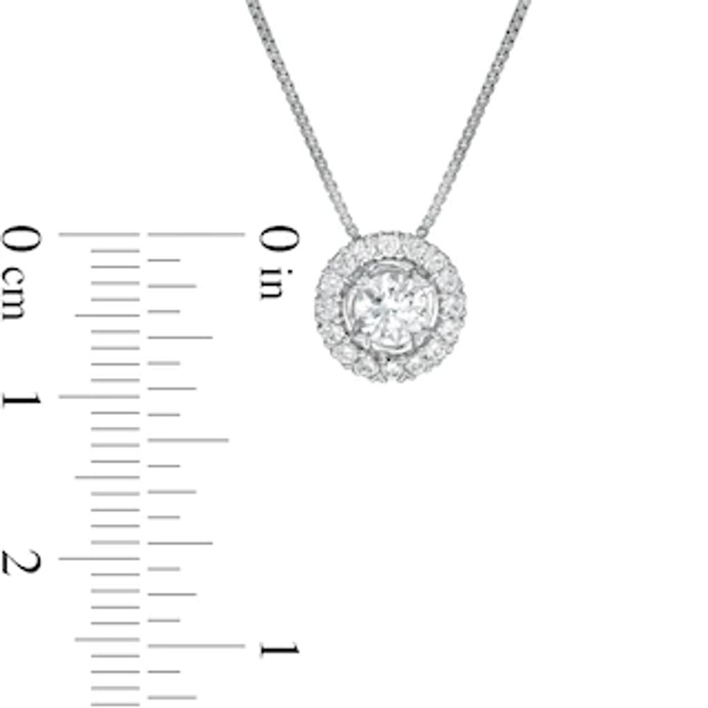 CT. T.W. Diamond Frame Pendant in 10K White Gold|Peoples Jewellers