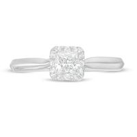 0.62 CT. T.W. Princess-Cut Diamond Frame Engagement Ring in 14K White Gold (I/I2)|Peoples Jewellers