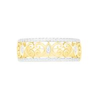 0.23 CT. T.W. Diamond Ornate Scrollwork Ring in 10K Gold|Peoples Jewellers