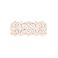 0.69 CT. T.W. Diamond Scallop Shank Ring in 10K Rose Gold|Peoples Jewellers