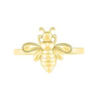 Textured Bumblebee Ring in 10K Gold|Peoples Jewellers