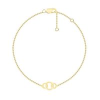 Graduating Interlocking Circles Trio Bracelet in 10K Gold - 7.5"|Peoples Jewellers