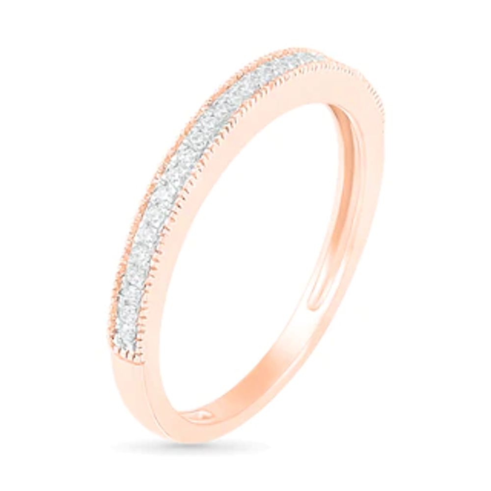 0.29 CT. T.W. Composite Diamond Marquise Vintage-Style Bridal Set in 10K Rose Gold|Peoples Jewellers