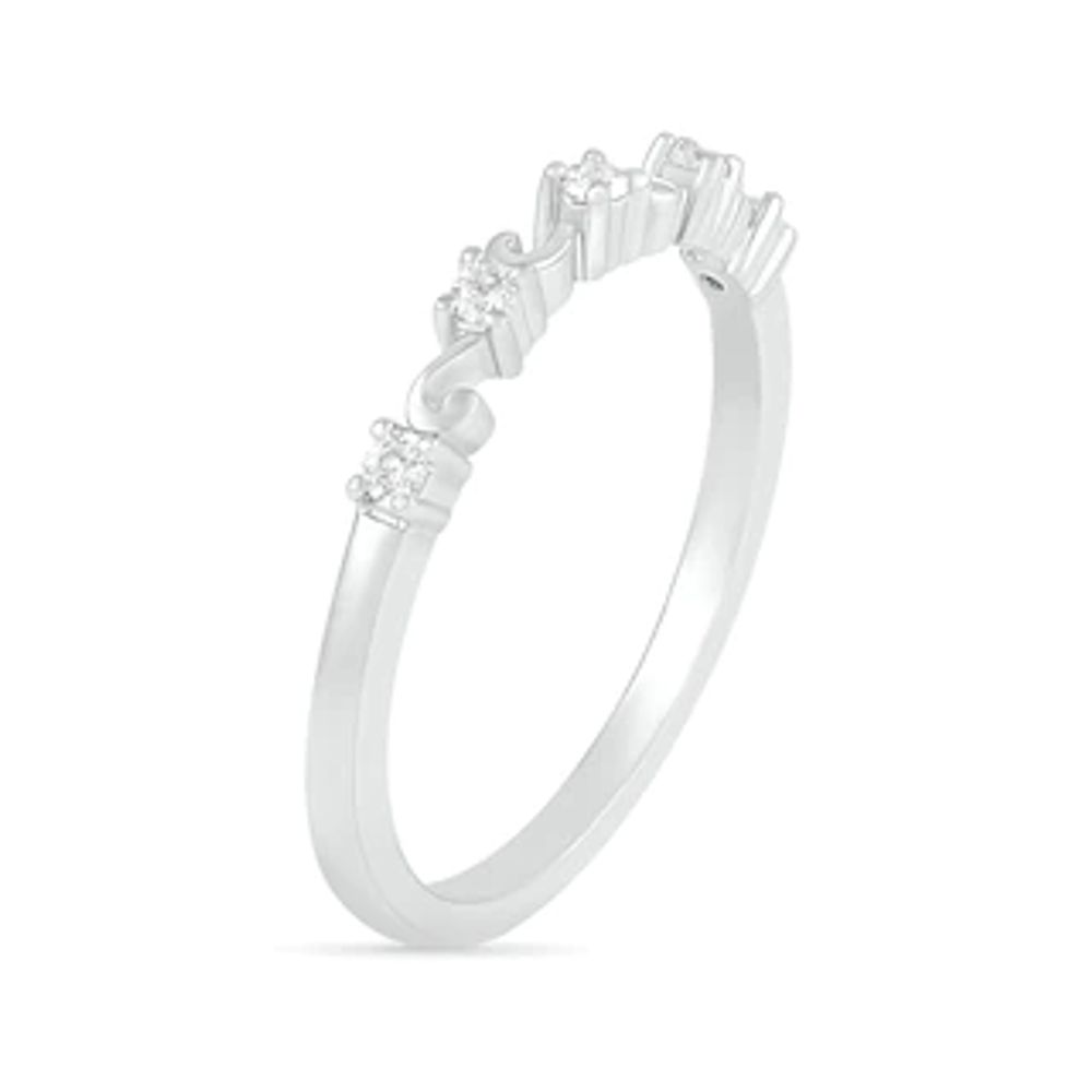 Pear-Shaped Lab-Created White Sapphire Ornate Frame Vintage-Style Bridal Set in Sterling Silver|Peoples Jewellers