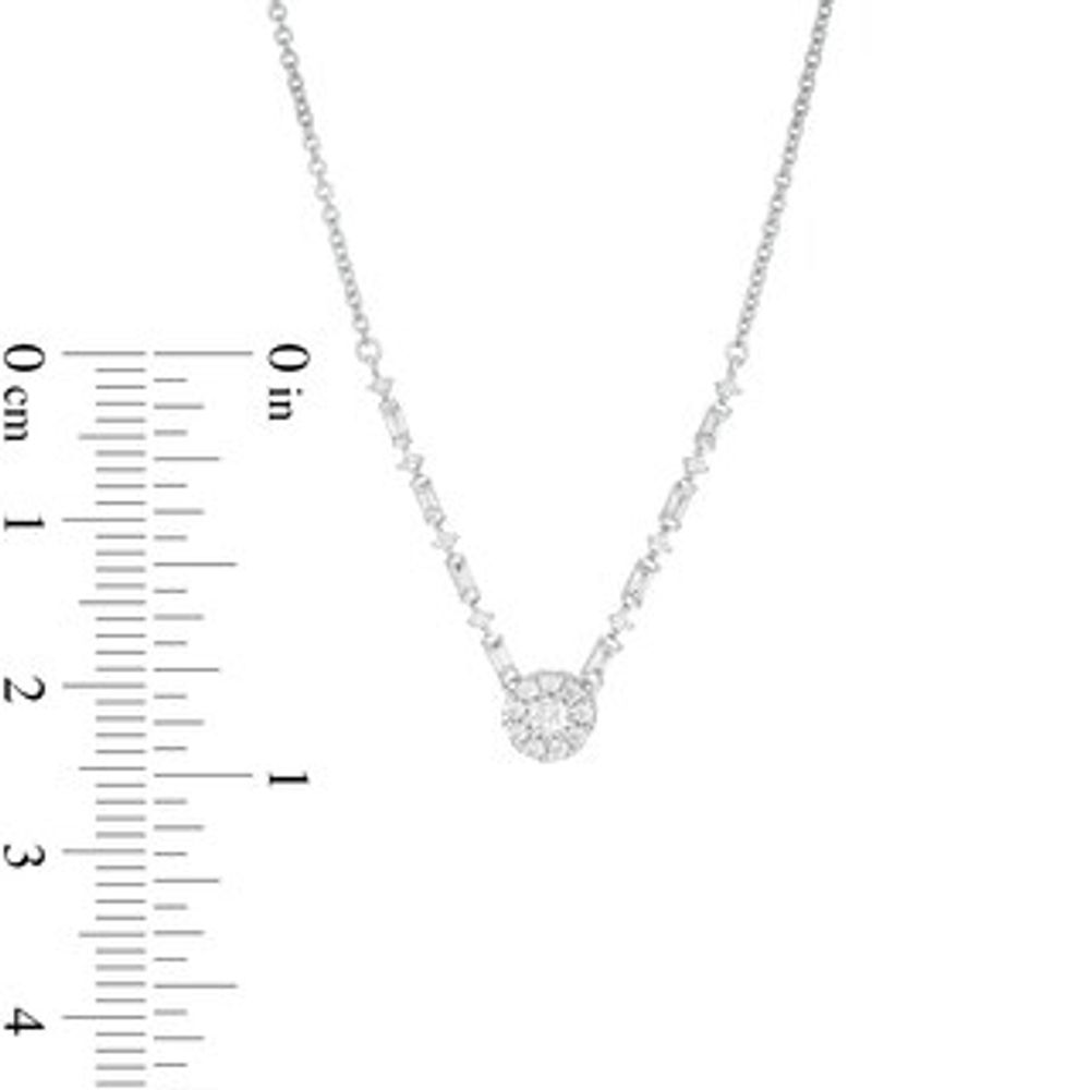 0.25 CT. T.W. Composite Diamond Necklace in 10K White Gold|Peoples Jewellers